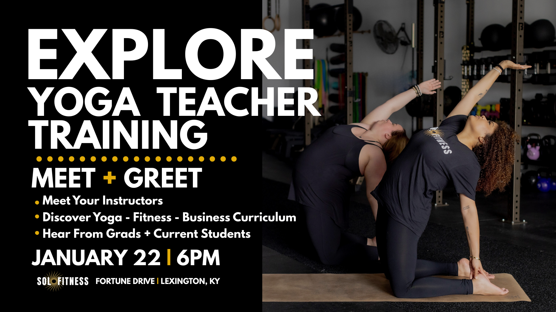 Yoga Teacher Training info session at Sol Academy in Lexington KY