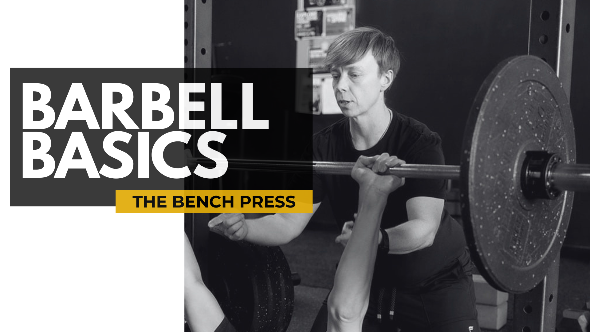 A lifter setting up for a barbell bench press at Sol Fitness in Lexington, KY during the Barbell Basics workshop series.