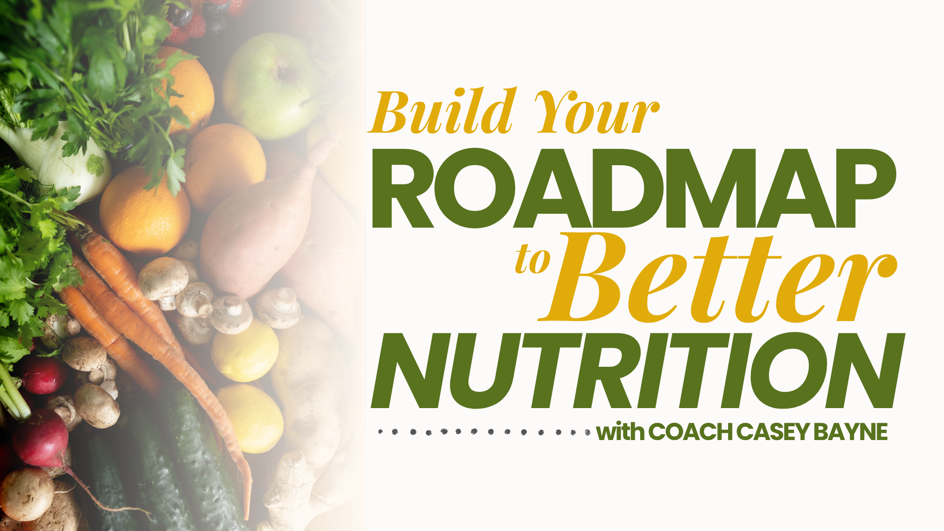 Build Your Roadmap to Better Nutrition, free workshop with Casey Bayne at Sol Fitness, September 12