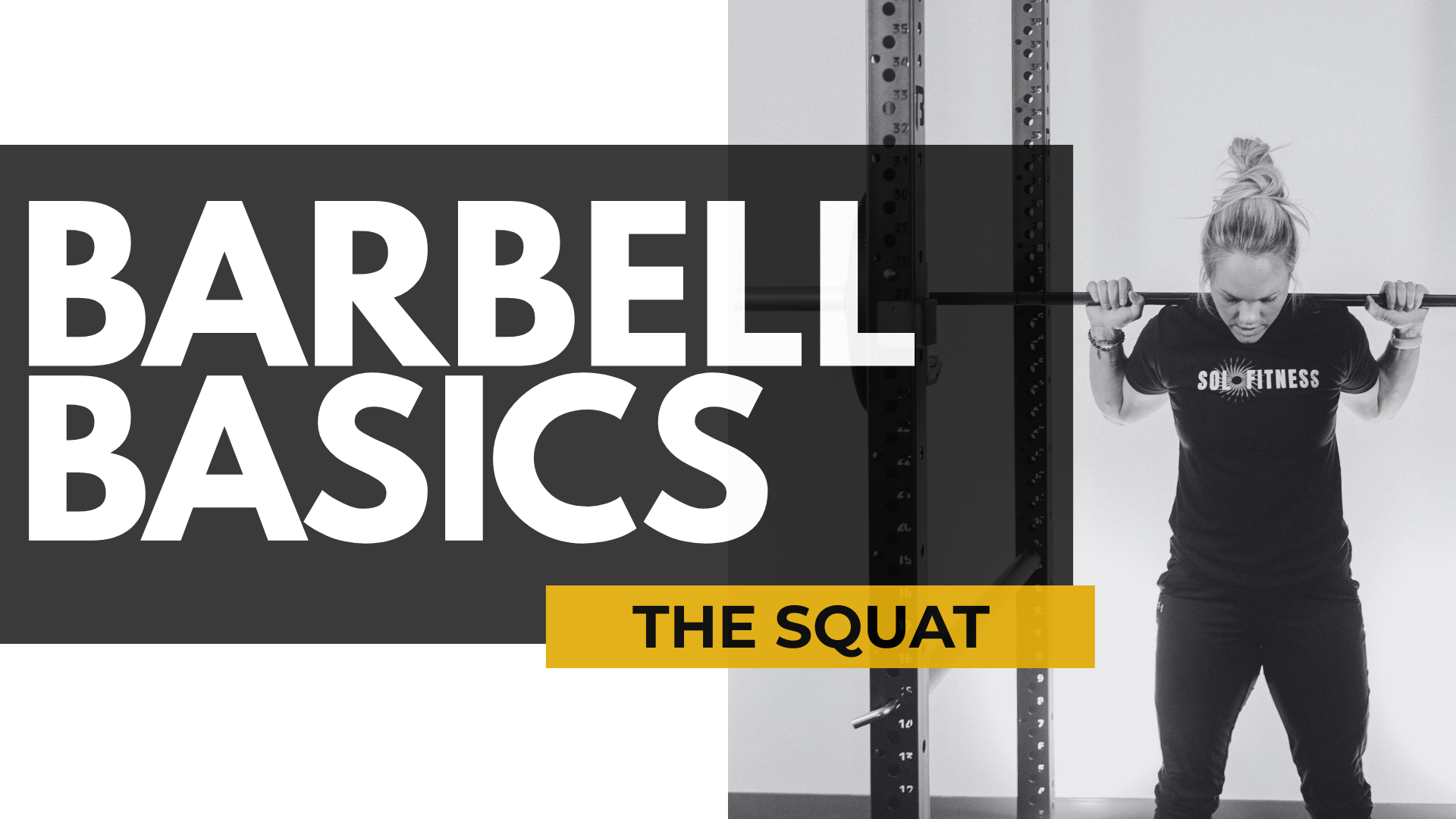 A lifter setting up for a barbell squat at Sol Fitness in Lexington, KY during the Barbell Basics workshop series.