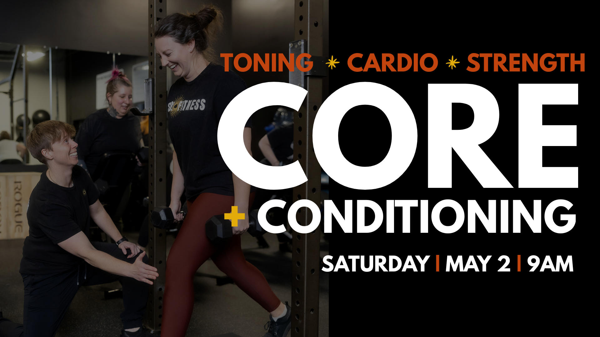 Coach Kris leading Core and Conditioning class at Sol Fitness in Lexington, KY