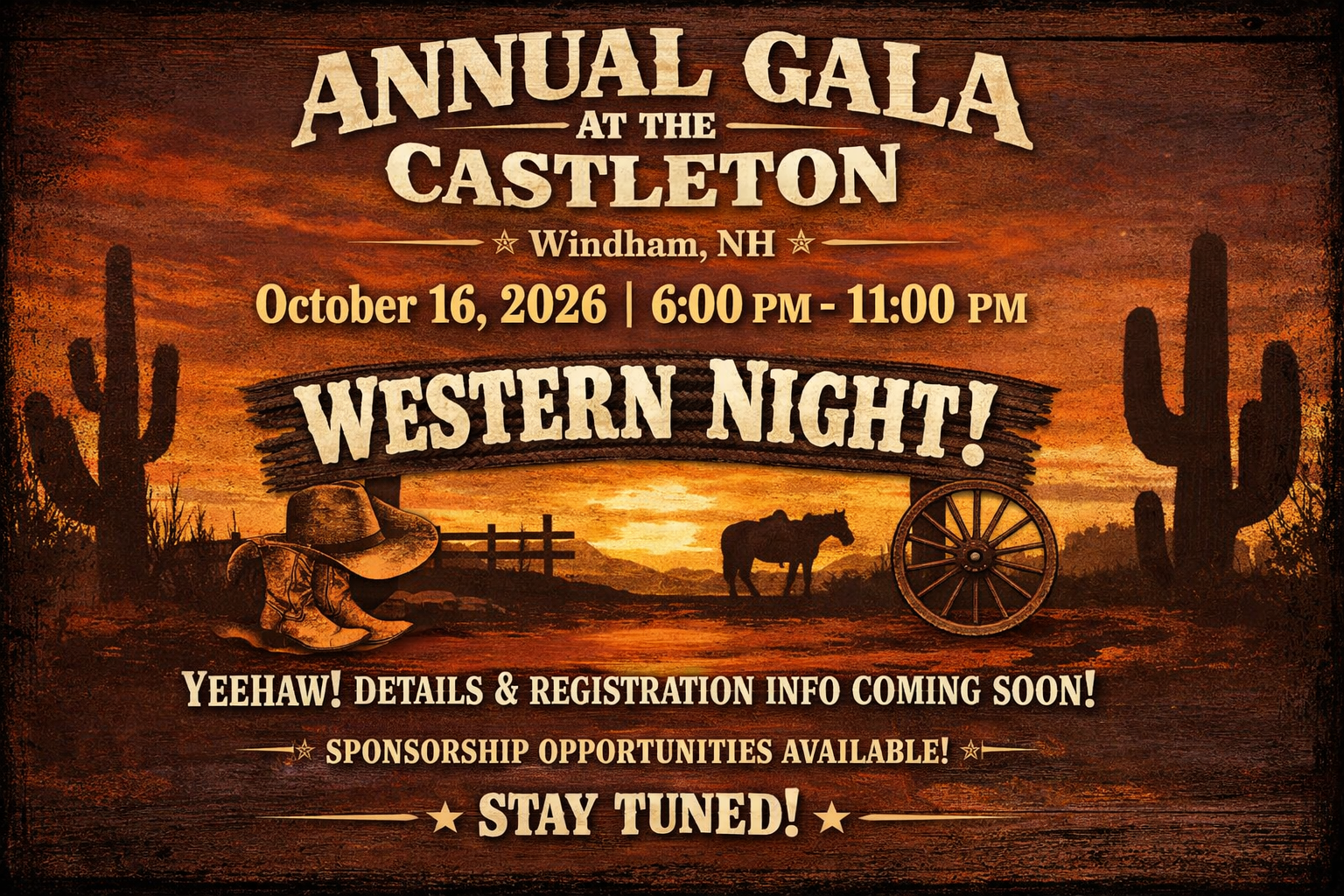 Annual Gala- Western Theme