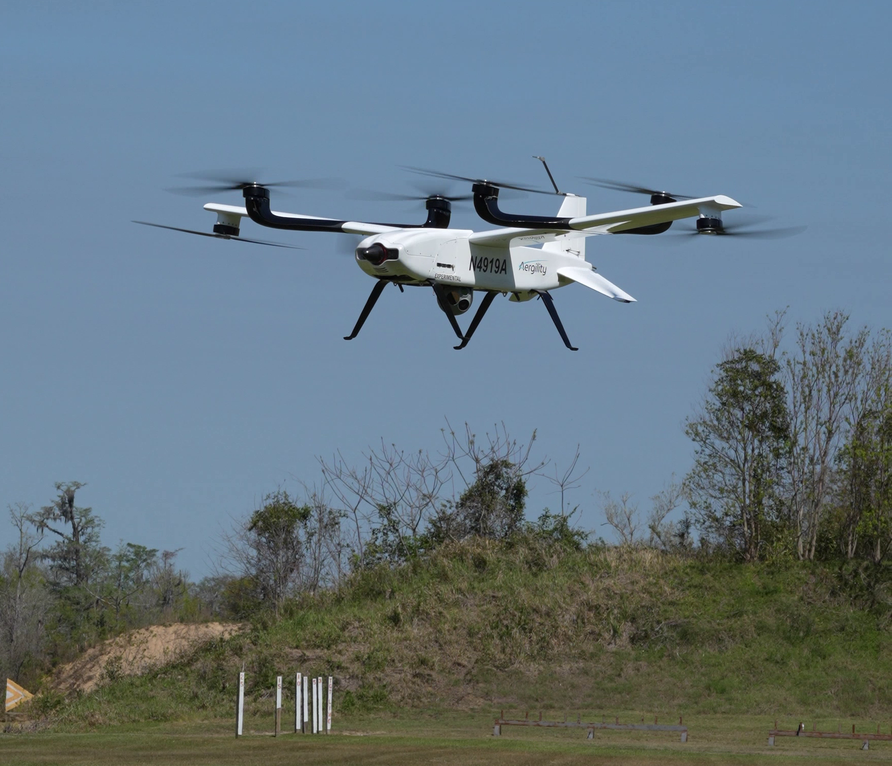 Aergility Vista VTOL compact tactical ISR drone 25+ lb payload
