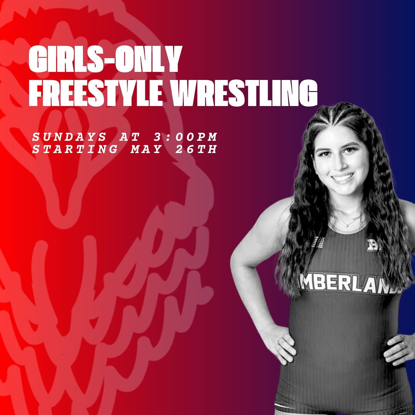 New things coming to the gym! Join us for freestyle wrestling (girls only!) Sundays at 3:00pm starting May 26th. All ages and ability levels welcome. 🔥👯&zwj;♀️

Learn from collegiate level wrestlers @zoey.smith_  and @dylan_hernandez34! 🦅 
__
#gir