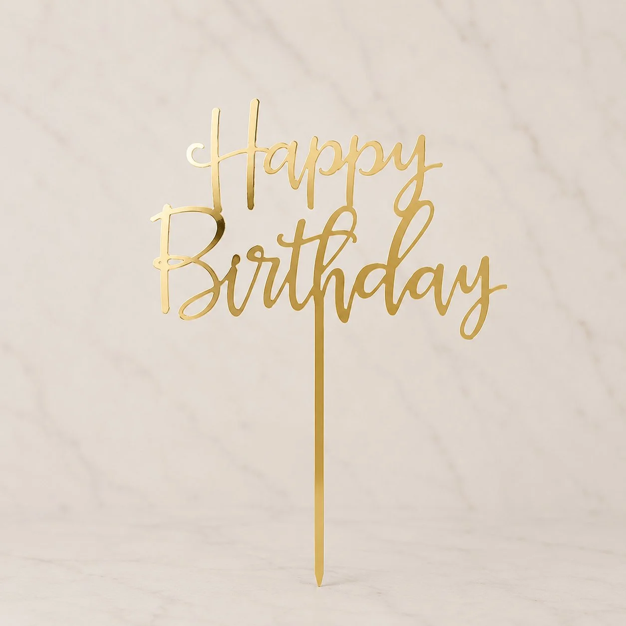 Acrylic Happy Birthday Cake Topper