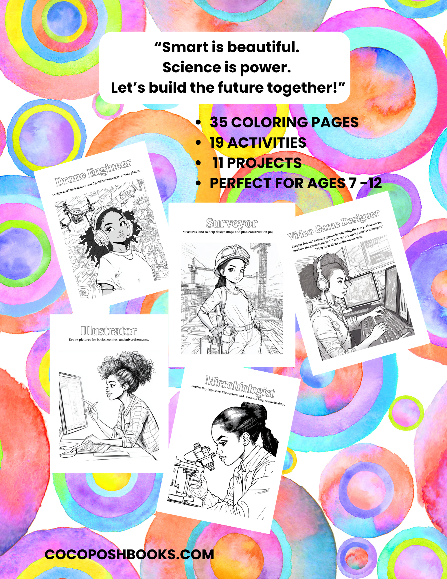 Coloring Book Steam Method STEAM Coloring & Activity Book for Girls — The Reformer - Honorable ...