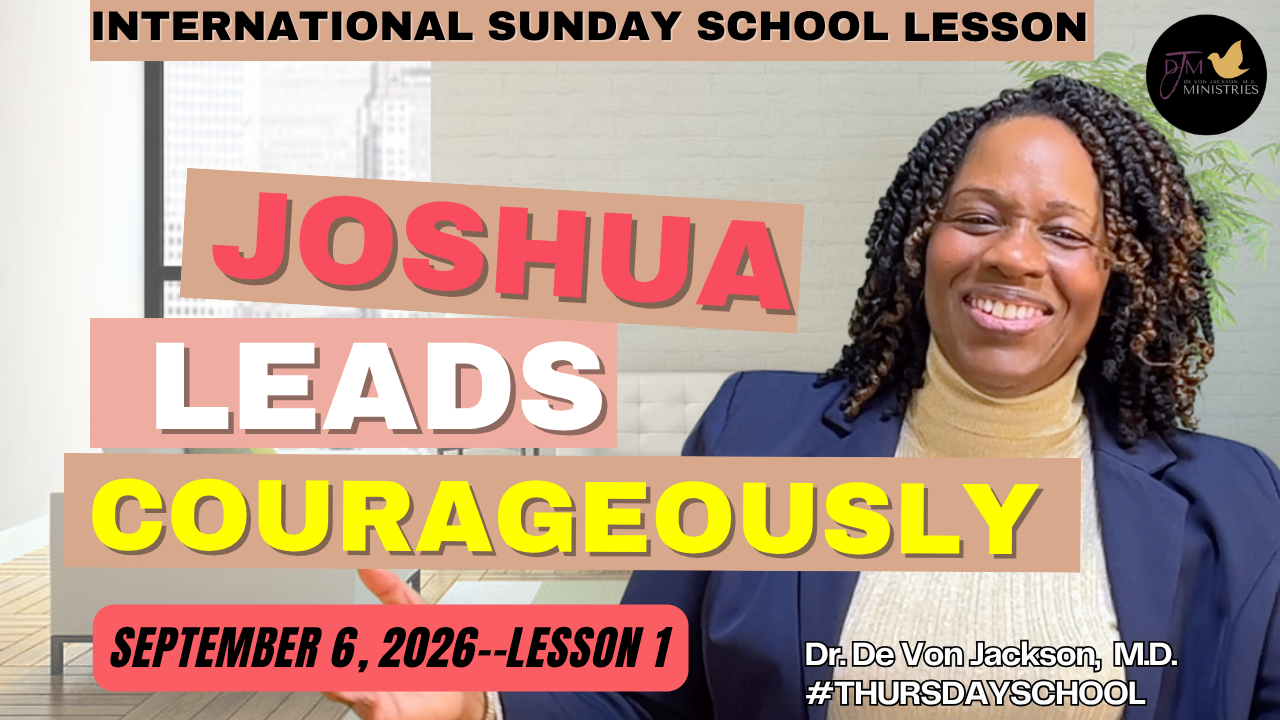 "Joshua Leads Courageously" Thursday School Bible Impact Slides 9-6-26
