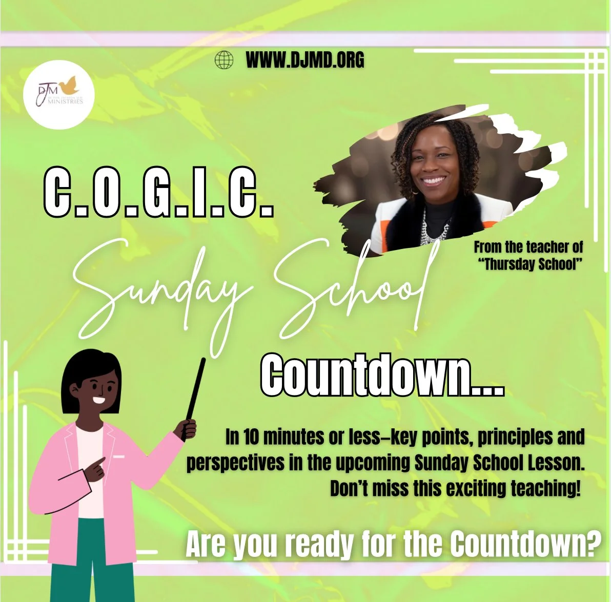 COGIC Sunday School Countdown!   
