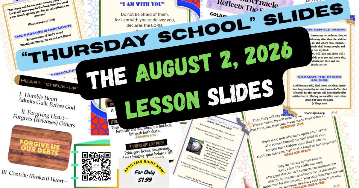 "Thomas the Hesitant Believer Thursday School Bible Slides 8-2-26"