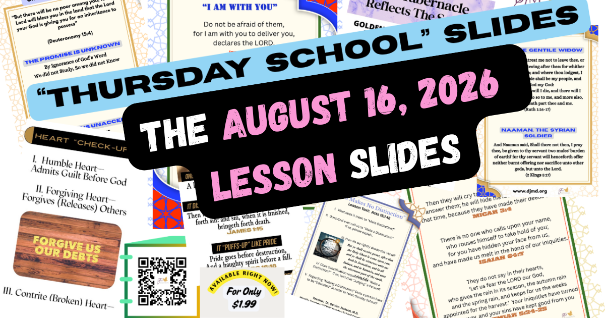 "Saul of Tarsus, the Unlikely Apostle Thursday School Impact Slides 8-16-26"