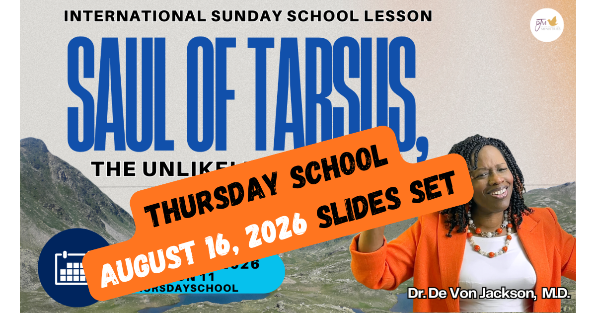 "Saul of Tarsus, the Unlikely Apostle Thursday School Impact Slides 8-16-26"