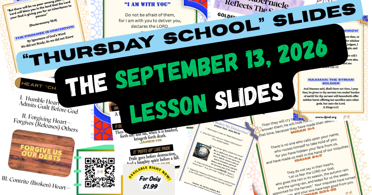"Israel Remembers God's Deeds Thursday School Bible Impact Slides 9-13-26"