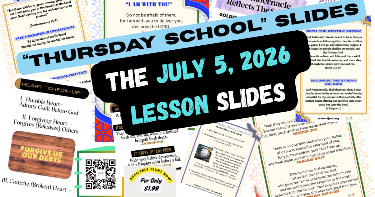 "The Believing Centurion Thursday School Impact Slides 7-5-26"