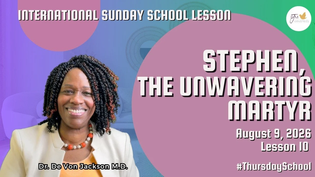 "Stephen the Unwavering Martyr Thursday School Bible Slides 8-9-26"