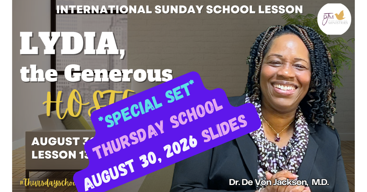 "Lydia the Generous Hostess SPECIAL Thursday School Impact Slides 8-30-26"