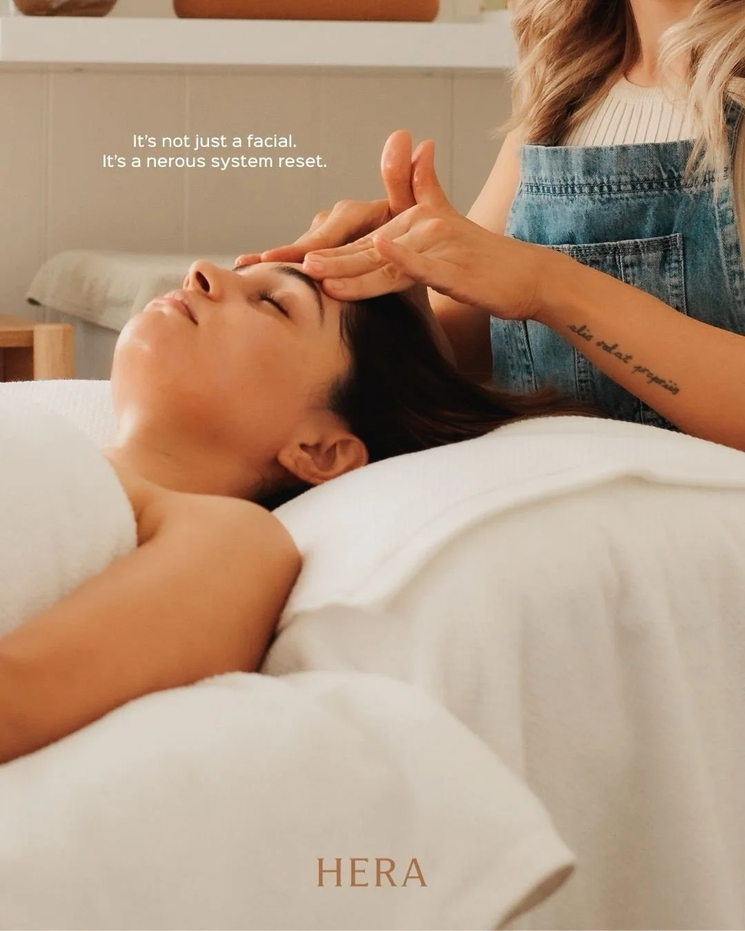 This isn&rsquo;t just a facial.
It&rsquo;s a ritual.

From the moment you walk into HERA, the focus shifts from correction to restoration.

Each Signature Bespoke Organic Facial is tailored in the moment. No fixed protocol, no rushed steps.

We consi