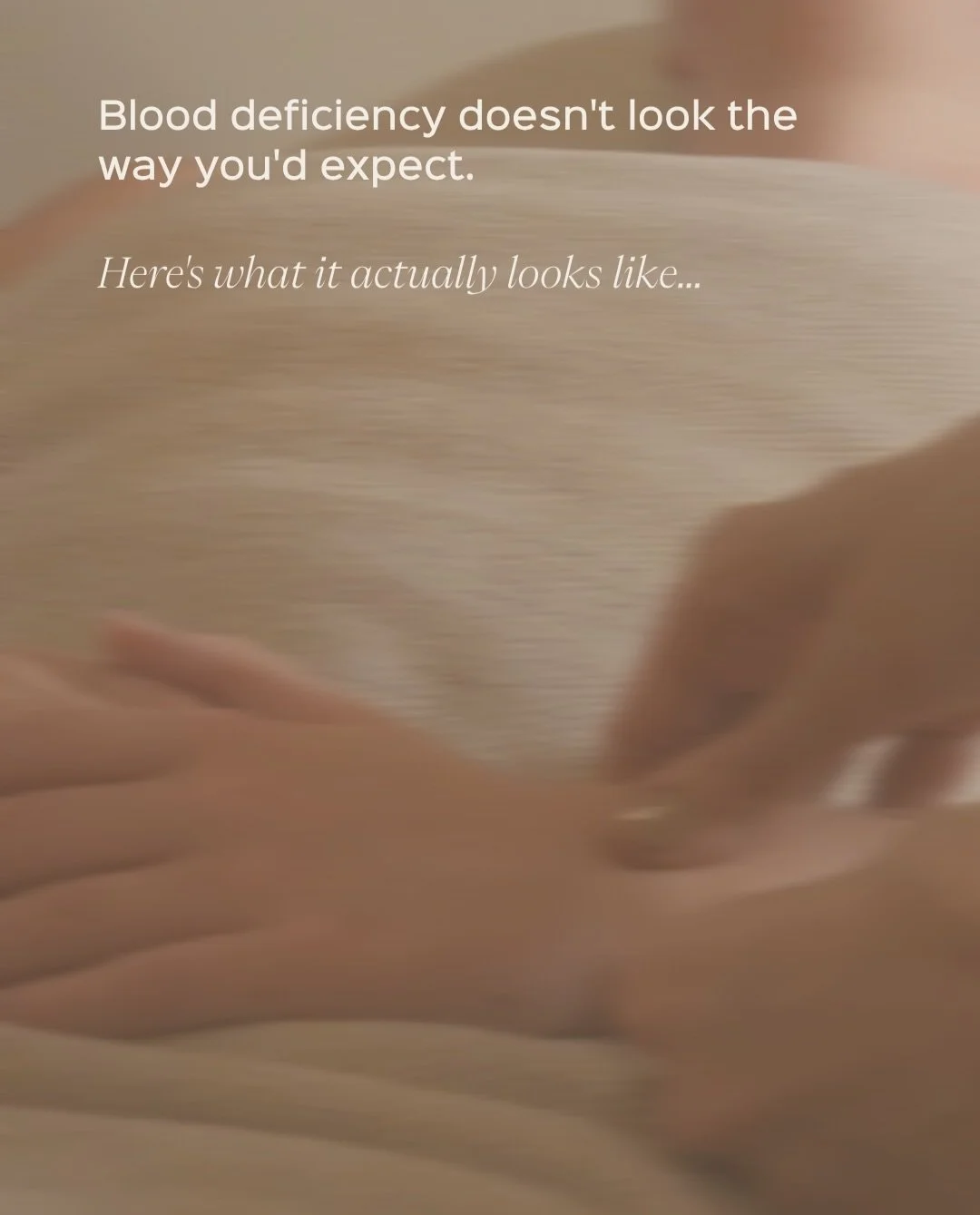 Blood deficiency is one of the most common patterns I see in women in clinic and one of the least talked about. Pale, dull skin that doesn&rsquo;t respond the way it should. Hair that has been falling out since the second baby. Fatigue that sleep doe