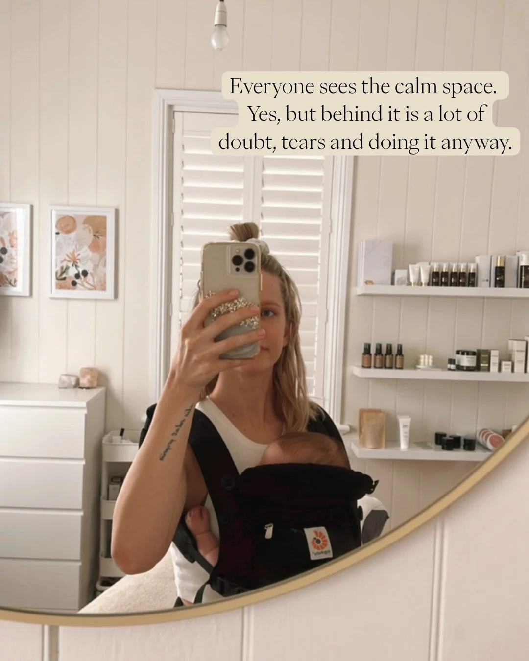 Everyone sees the calm space, they don&rsquo;t see the years that led to it.

The blood, sweat and so many tears. Wondering if it&rsquo;s even worth it to keep going. Growing and birthing babies, surviving the plethora of daycare illnesses, the night