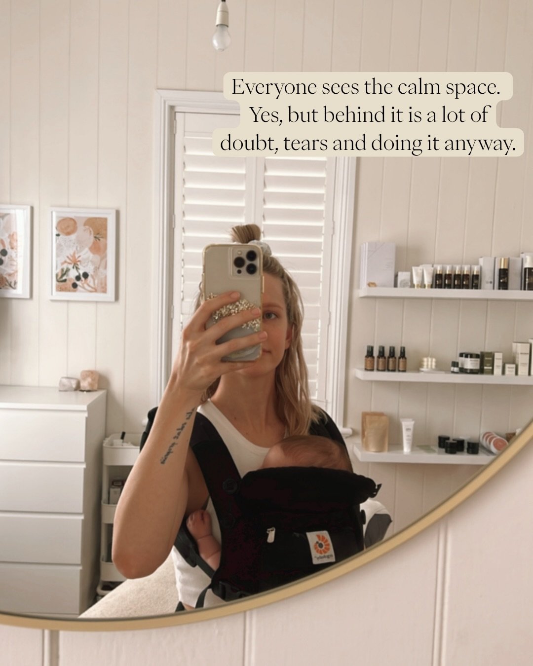 Everyone sees the calm space, they don&rsquo;t see the years that led to it.

The blood, sweat and so many tears. Wondering if it&rsquo;s even worth it to keep going. Growing and birthing babies, surviving the plethora of daycare illnesses, the night