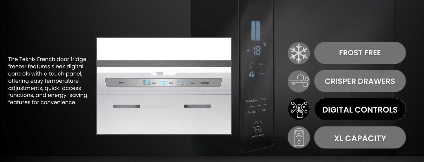 Highlighting the digital controls of the THFD17870X