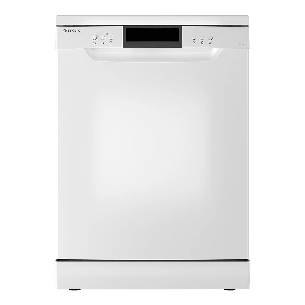 TFD616W, 14pl Full Size Freestanding Dishwasher, Cutlery Tray, White —  Teknix Home Appliances
