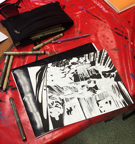 Work in progress, during the International Kitee Music and Art Festival, 2016
