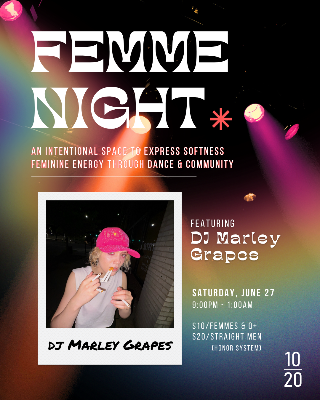 FEMME NIGHT at 1020 - DJ Marley Grapes.PNG