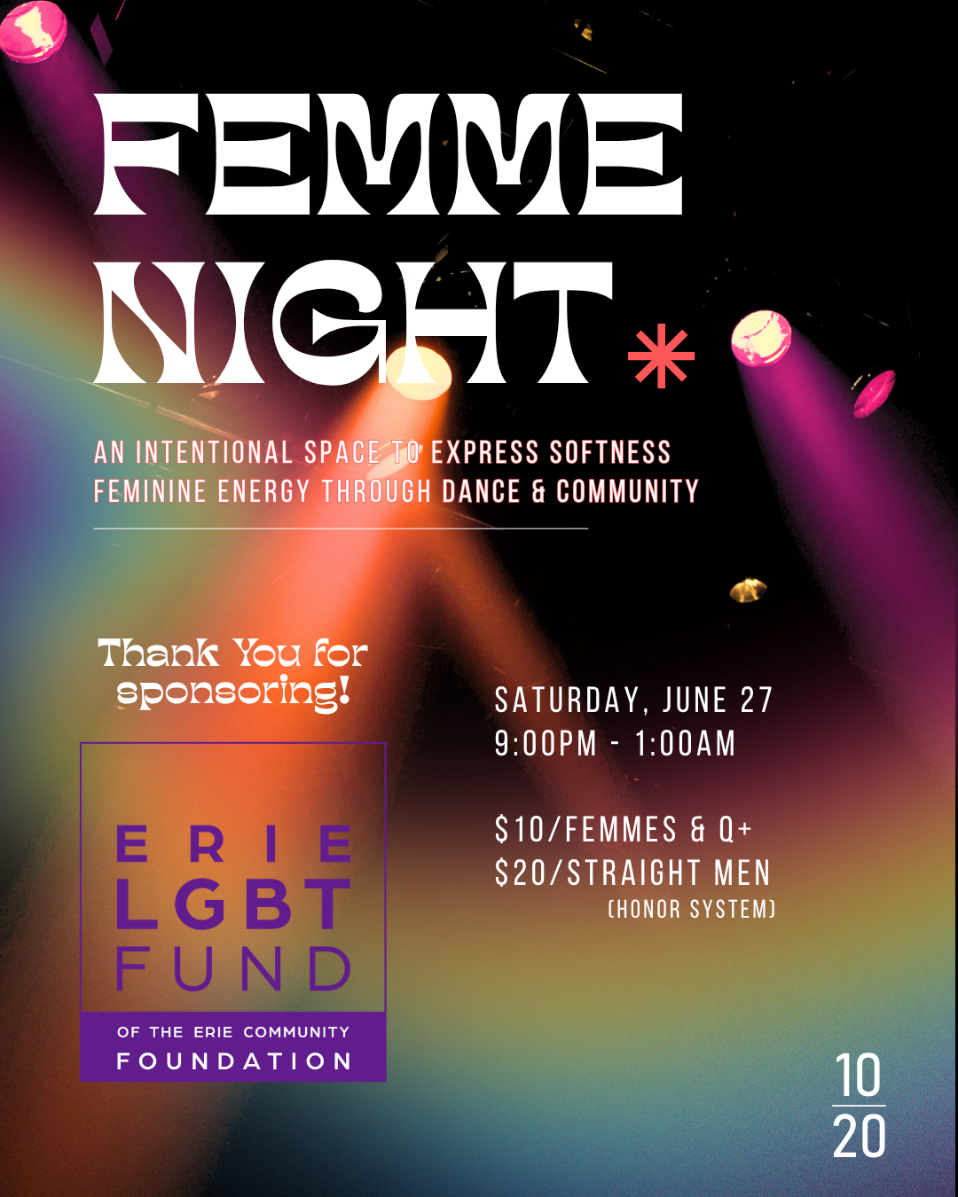 FEMME NIGHT at 1020 - Erie LGBT Fund Sponsor.PNG