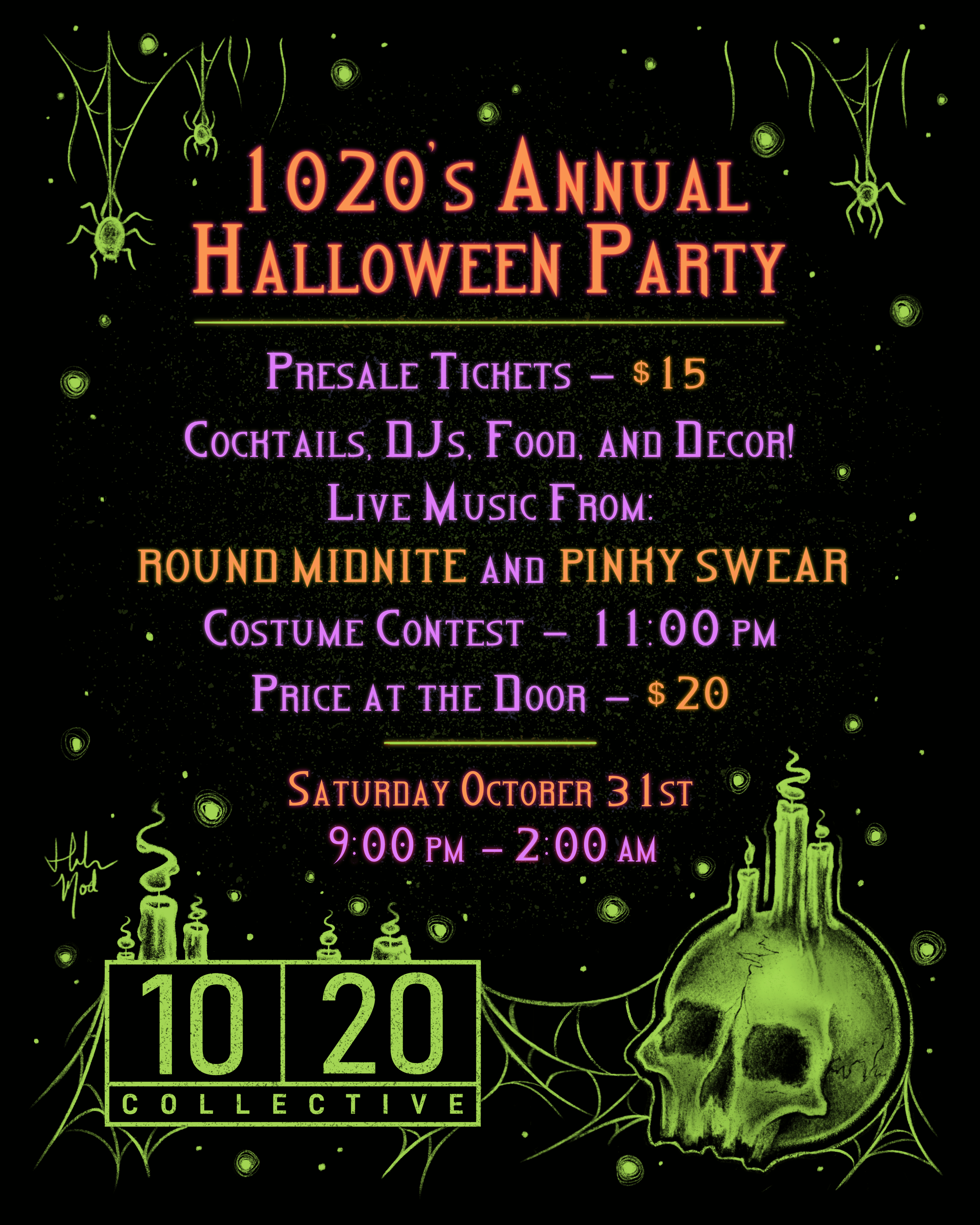 1020 Halloween Party Pre-sale