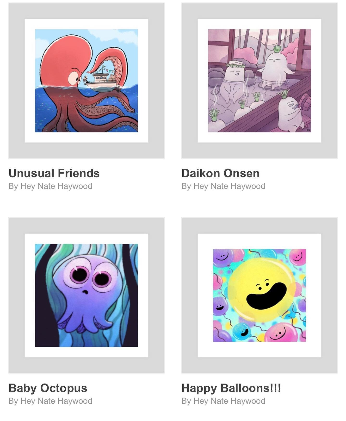 Hey everyone! I&rsquo;m happy to announce that I opened up an online shop. If you&rsquo;d like to support me and buy some prints check out 
https://www.heynate.com/shop and use the promo code &ldquo;2XZFZQ&rdquo; in the first week to get 10% off. 🙏?