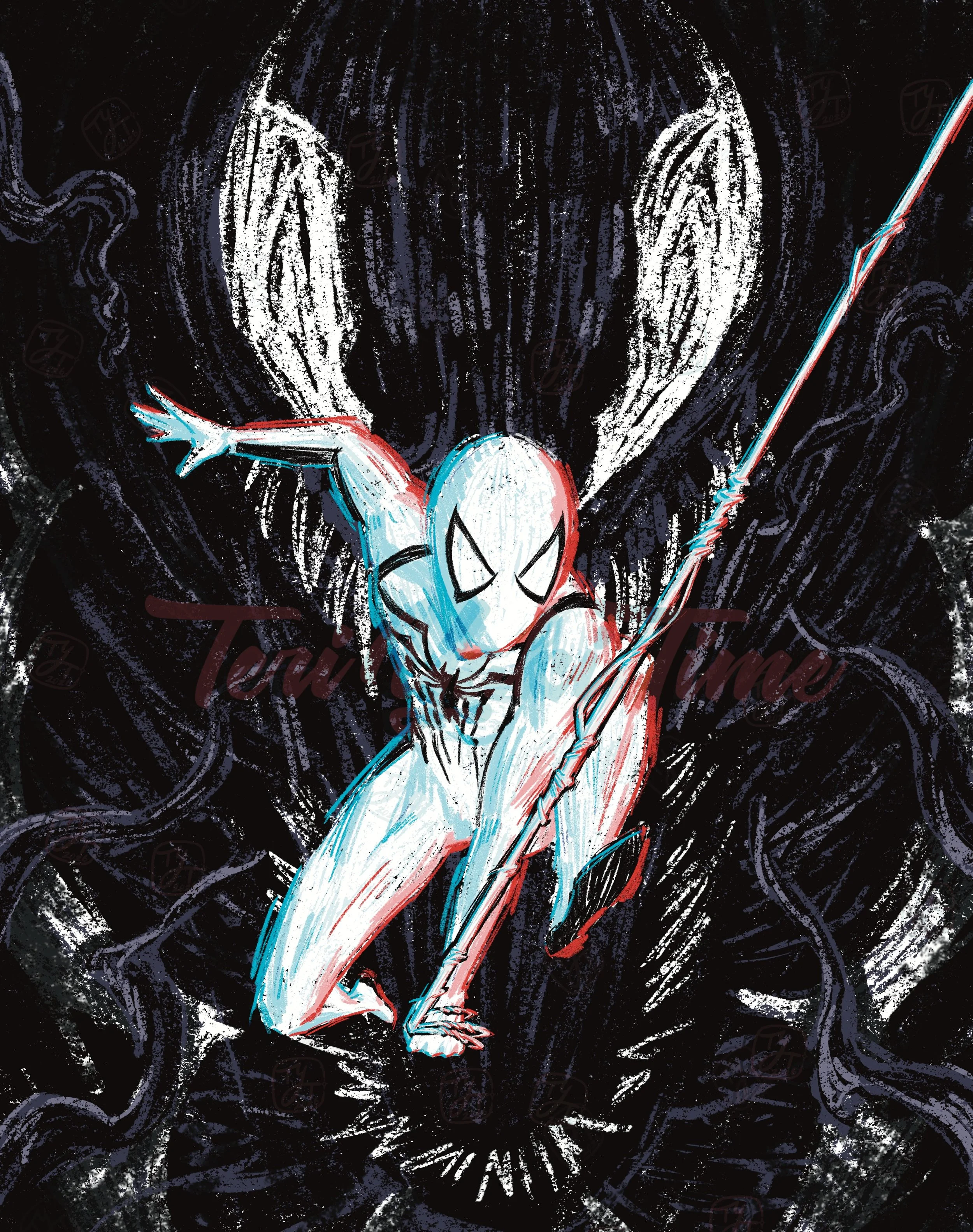Thwip thwip! So excited with how this piece came out! After making a poster based on first @insomniacgames Spider-Man, I knew I wanted to make a follow up for the second game. Looking forward to the third game in the series. This will be available at
