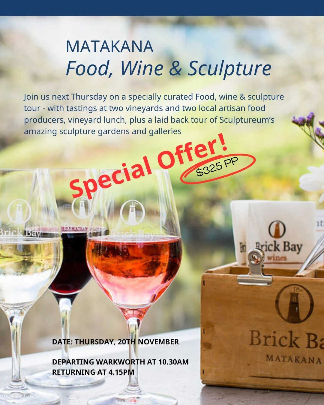 Call now to book your seat!
09 422 2505