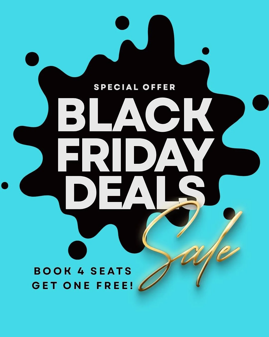 That's right - you heard it!
Take advantage of of first ever Black Friday sale to grab a sublime day out sampling the culinary delights of the Matakana Coast.... and saving up to $395!! 

BOOK four seats on any of our full day or afternoon tours - an