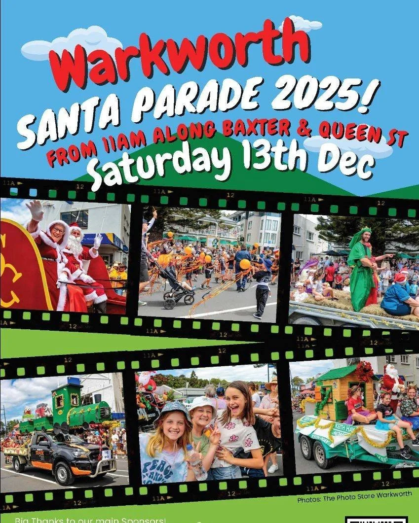Santa and Mrs. Claus are hitting the streets of Warkworth on Monday, 15 December! 🎅❤️
Catch their sleigh cruising through town from 6pm.

No stress though it you can't make it,  as Rudolf will be whisking them off to Snells Beach on the 17th too! 🌟