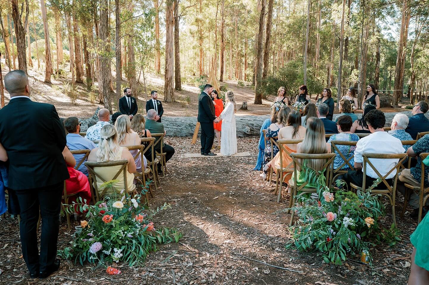 In a stunning forest by the Donnelly River, Illona and Trevor were married 💋🫀

@illonanicole 
@__trevor.james__ 
@petethephotographer.co 
@donnellyrivervillage 
@farmhouseflowerswa 
@katrina_green_hairartistry 
@the_weddingdj 
.
.
.
#loveineverydet