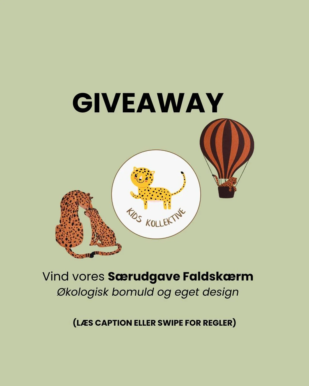 GIVEAWAY
Vi udlodder vores helt nye faldsk&aelig;rm i eget design &ndash; en eksklusiv s&aelig;rudgave, hvor vi kun har f&aring;et produceret 250 stk. i vaske&aelig;gte Kids Kollektive stil; leoparder🔥

Faldsk&aelig;rmen er det perfekte redskab til 