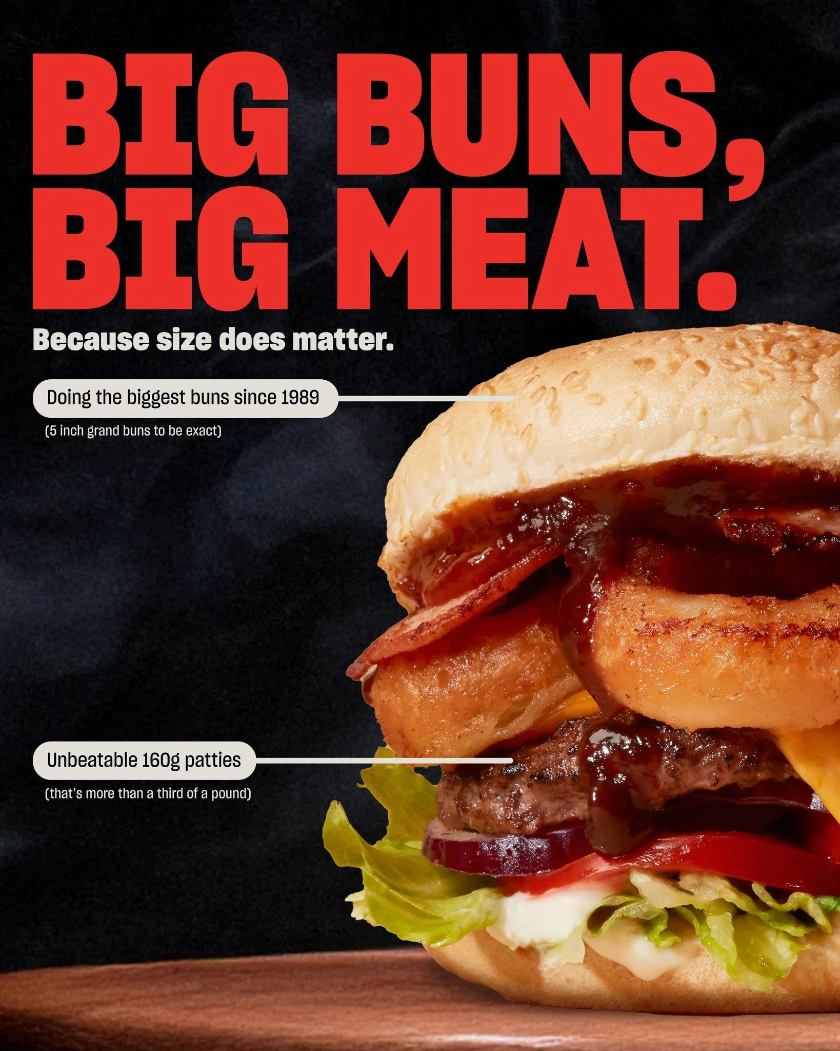 Because bigger is better. 🍔