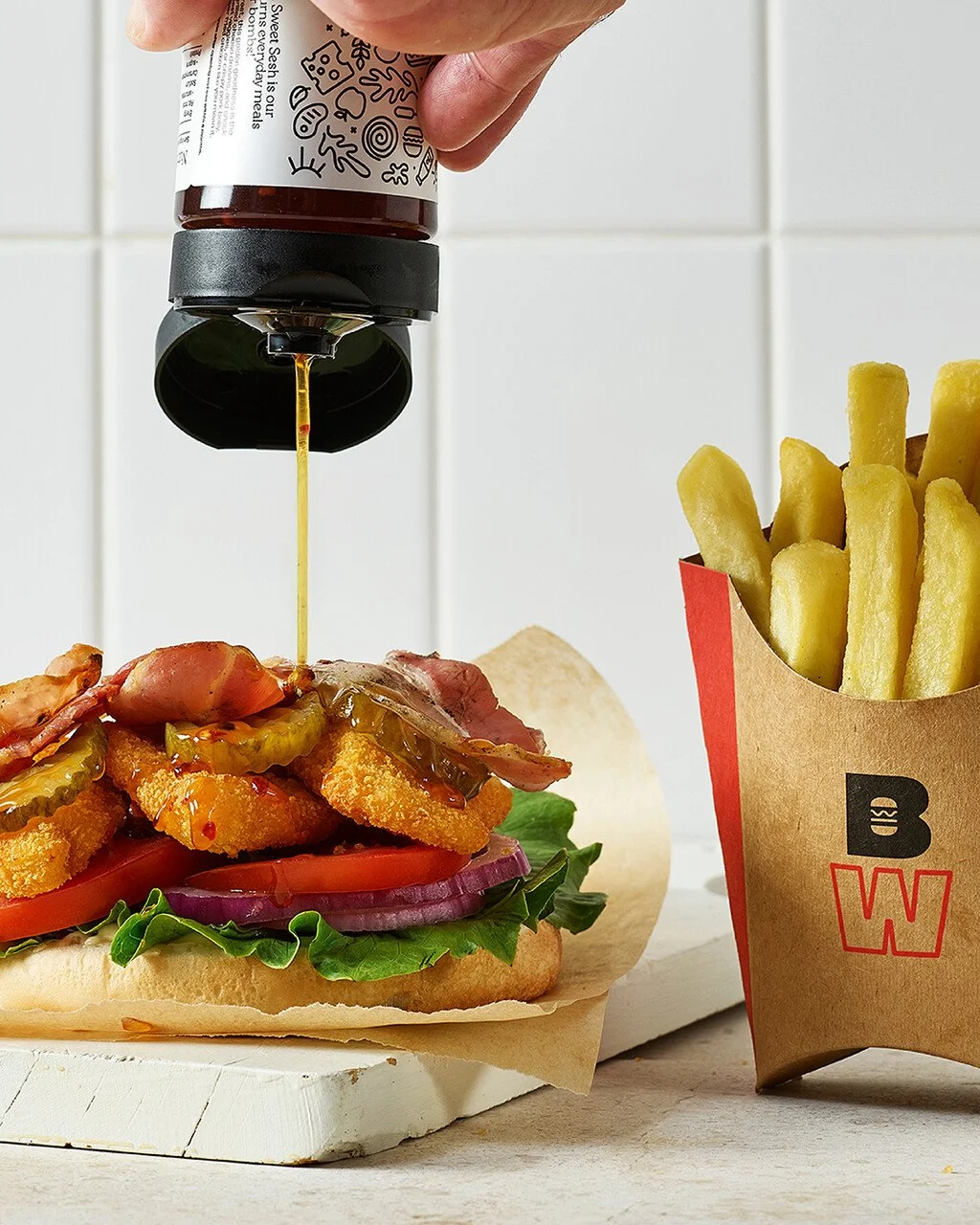 Remember, the Sticky Chicky is only here for a short and sweet (and spicy!) time, so get in while it's hot. 🌶️ 🍯 🍔