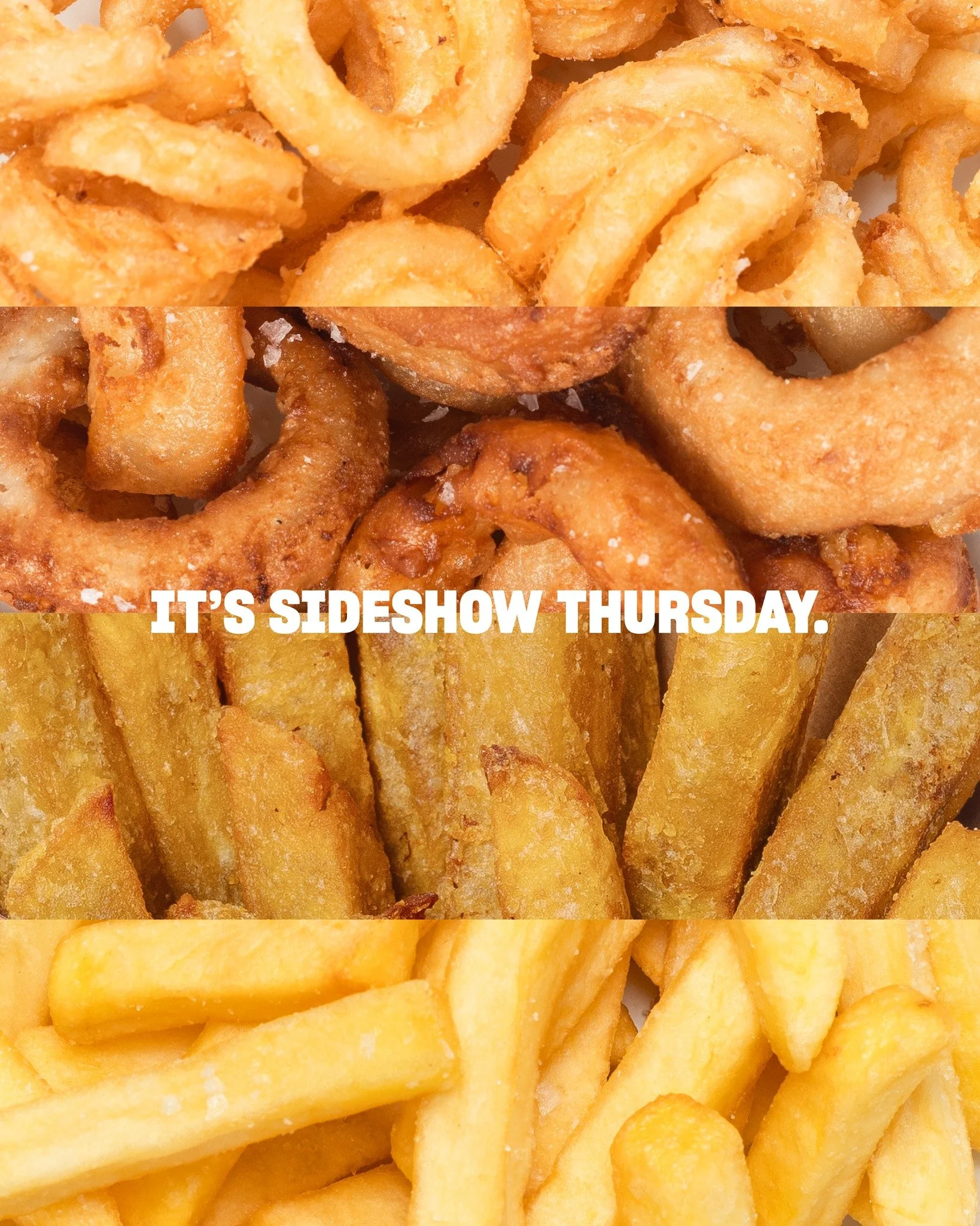 Check out our daily deals for a sweet sides hookup today. 🍟🍟