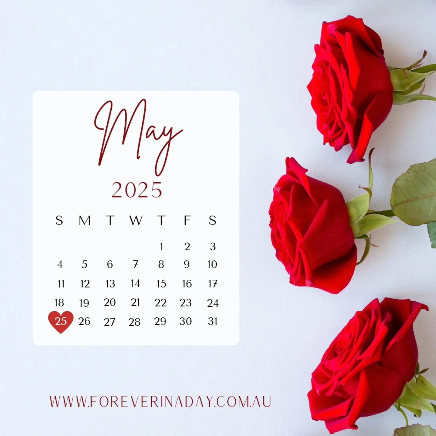 Want the perfect wedding date? I still have the 25/05/2025 available 😍 Contact me now to secure your dream date! www.foreverinaday.com.au