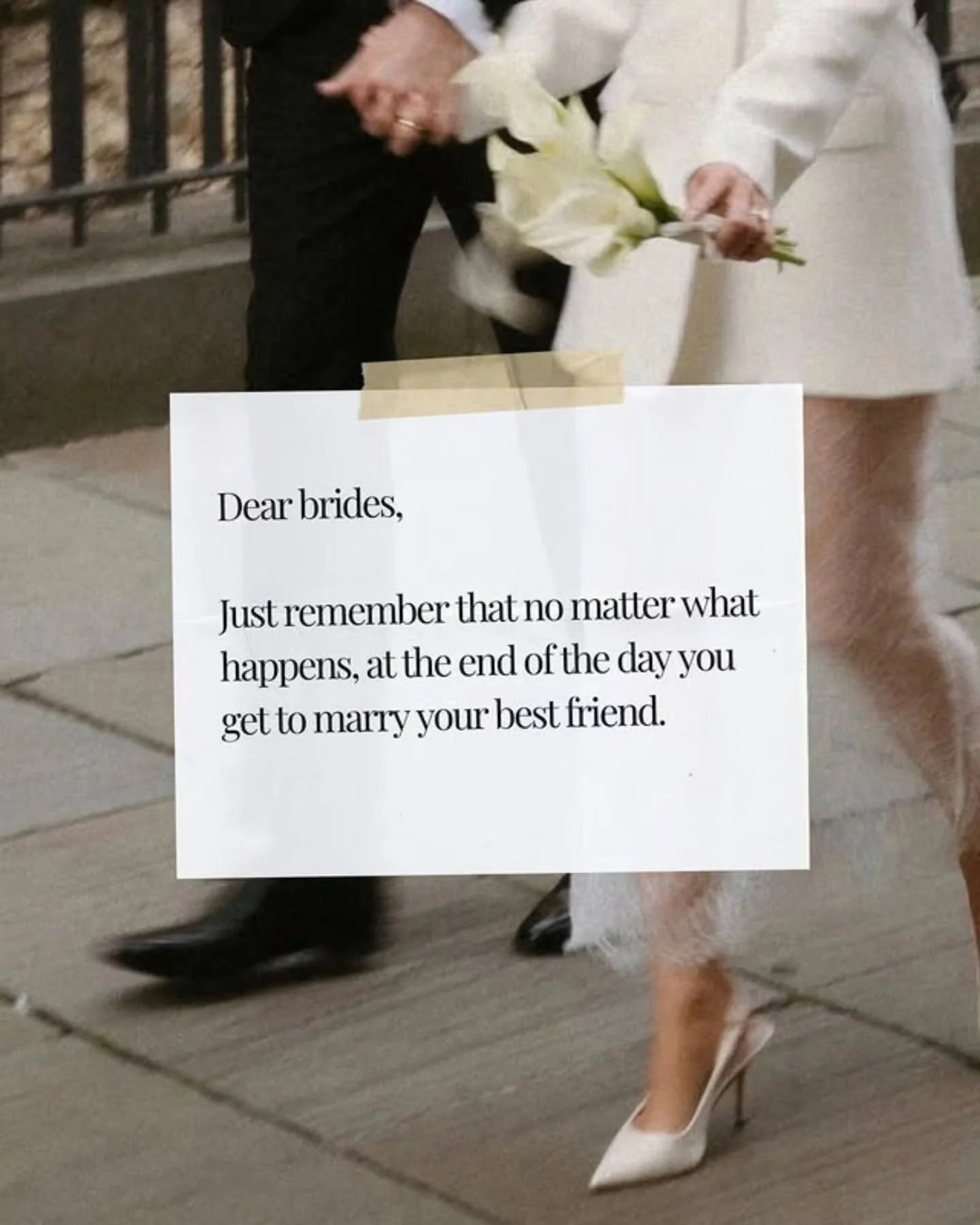 It&rsquo;s so easy to get caught up in the guest list, the colours, the invitations, and timing everything down to the minute. But at the end of the day, none of that matters as much as this one simple, beautiful truth &mdash; you&rsquo;re marrying y