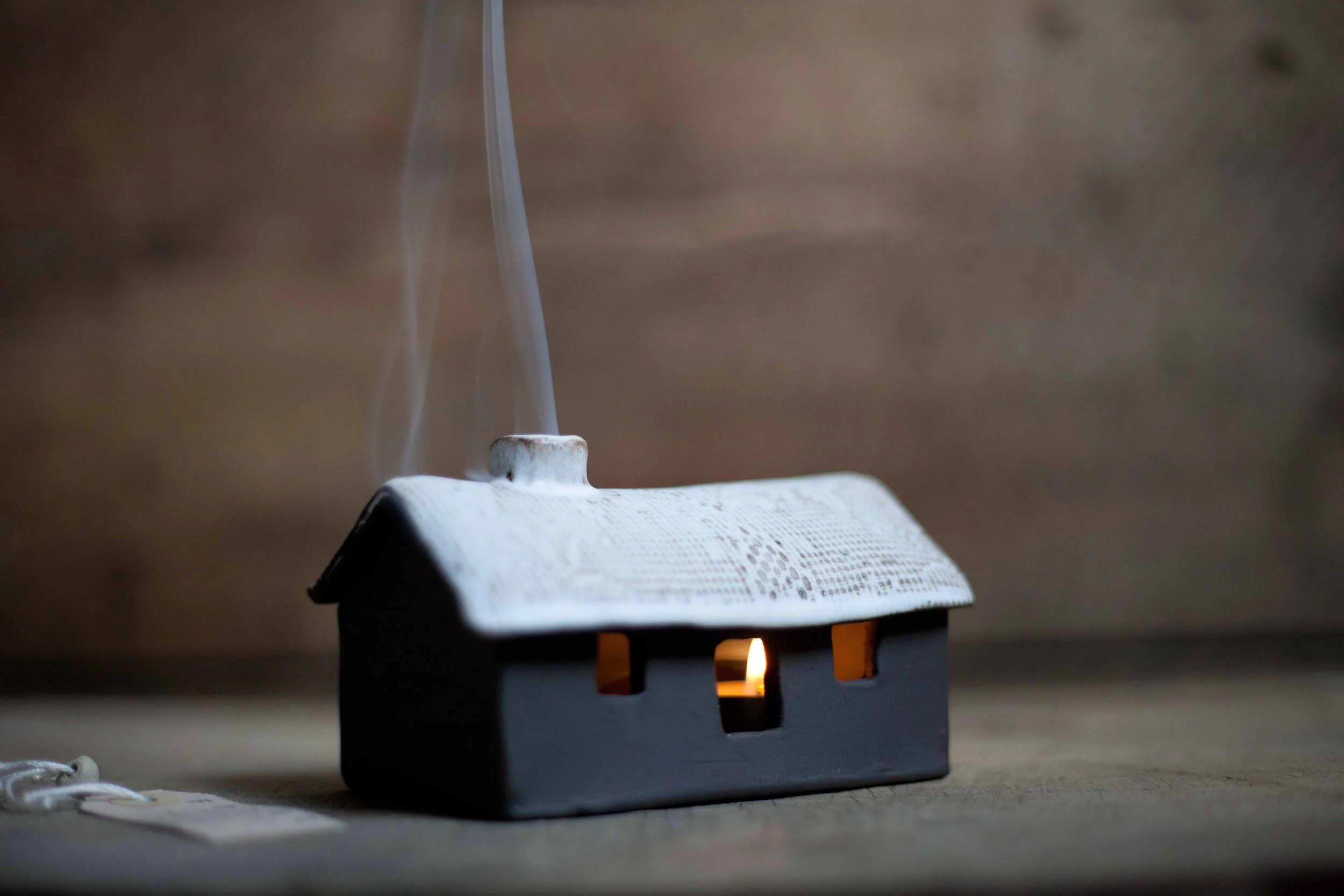 Smoky bothy incense burner and tea light holder