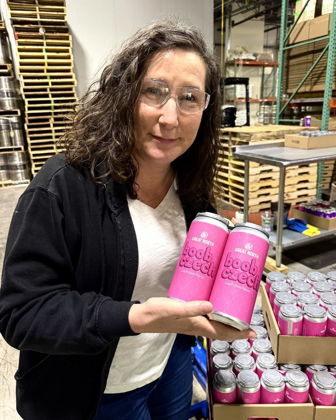 Wow, we owe a huge THANK YOU to @GreatNorthAle!

On Saturday, they hosted the beer release party for Boob Czech 💕🍻

Boob Czech is a Czech-Style Pilsner dedicated to women everywhere who have fought, and continue to fight against breast cancer. Grea
