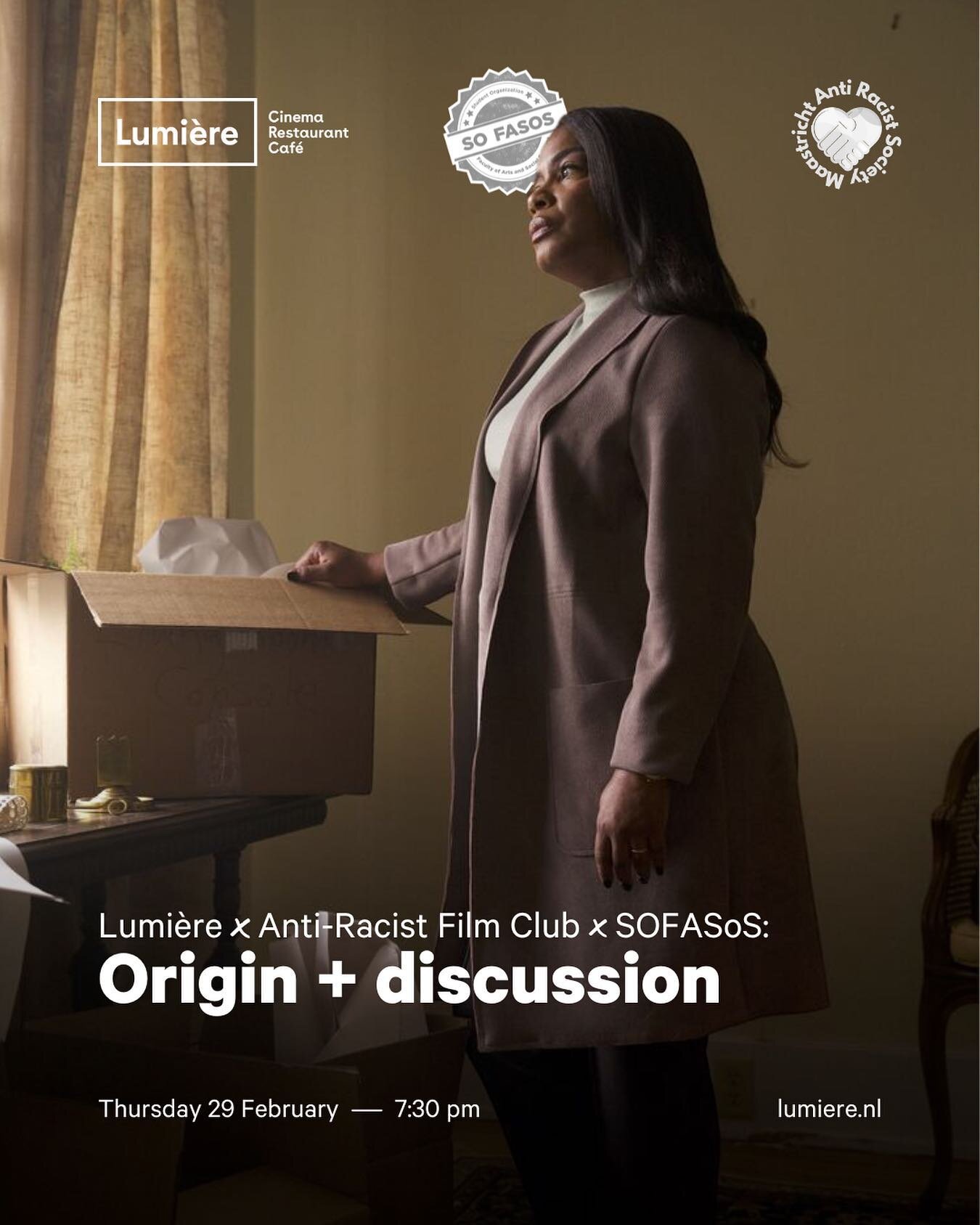 Join us at @lumieremaastricht on February 29th from 7:15pm on to enjoy the screening of Origin! 💥

Ava DuVernay&rsquo;s film Origin unfolds the journey of author Isabel Wilkerson as she explores the origins of racism, inspired by her influential boo