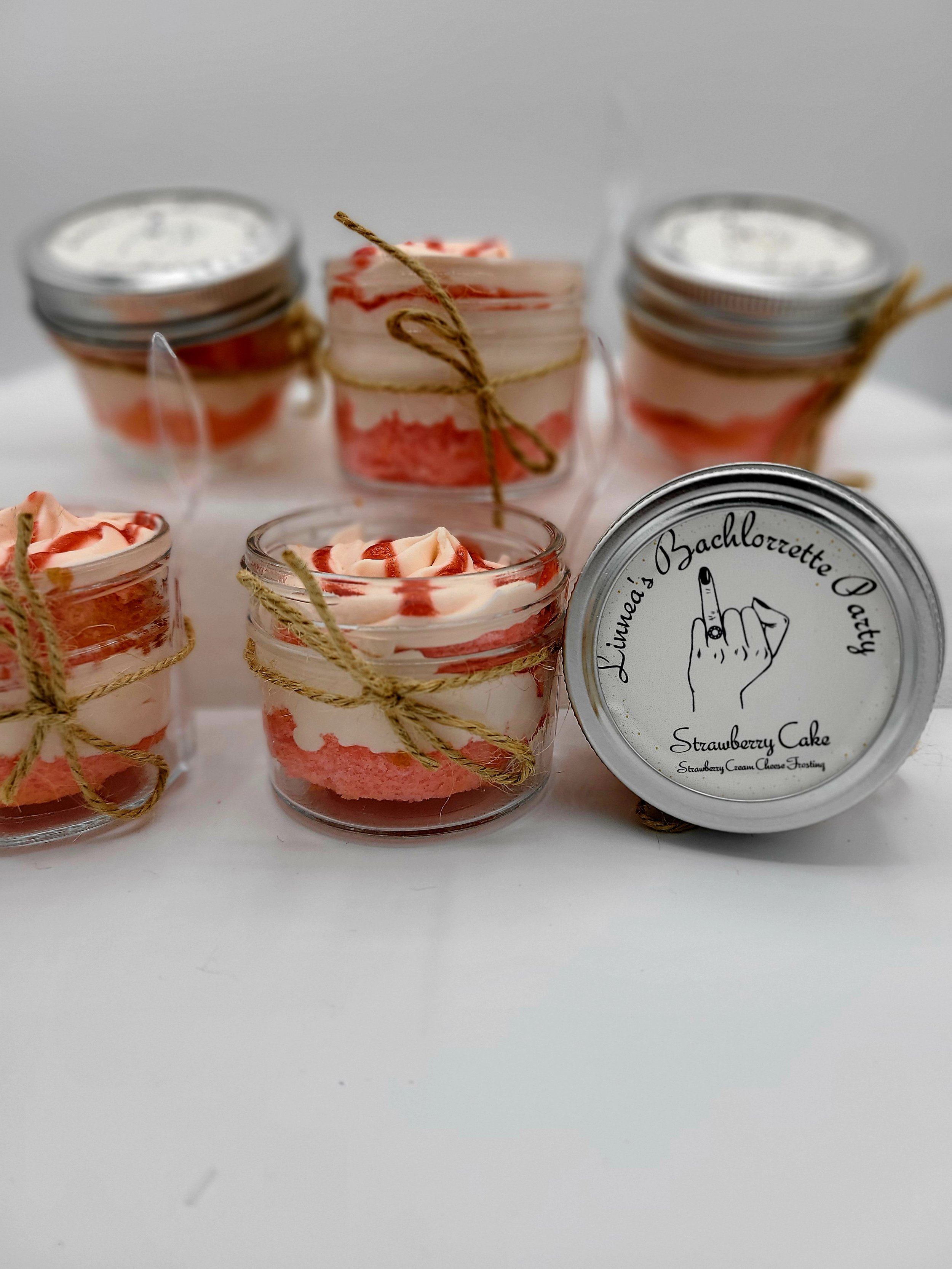 4oz Strawberry Cake Jar