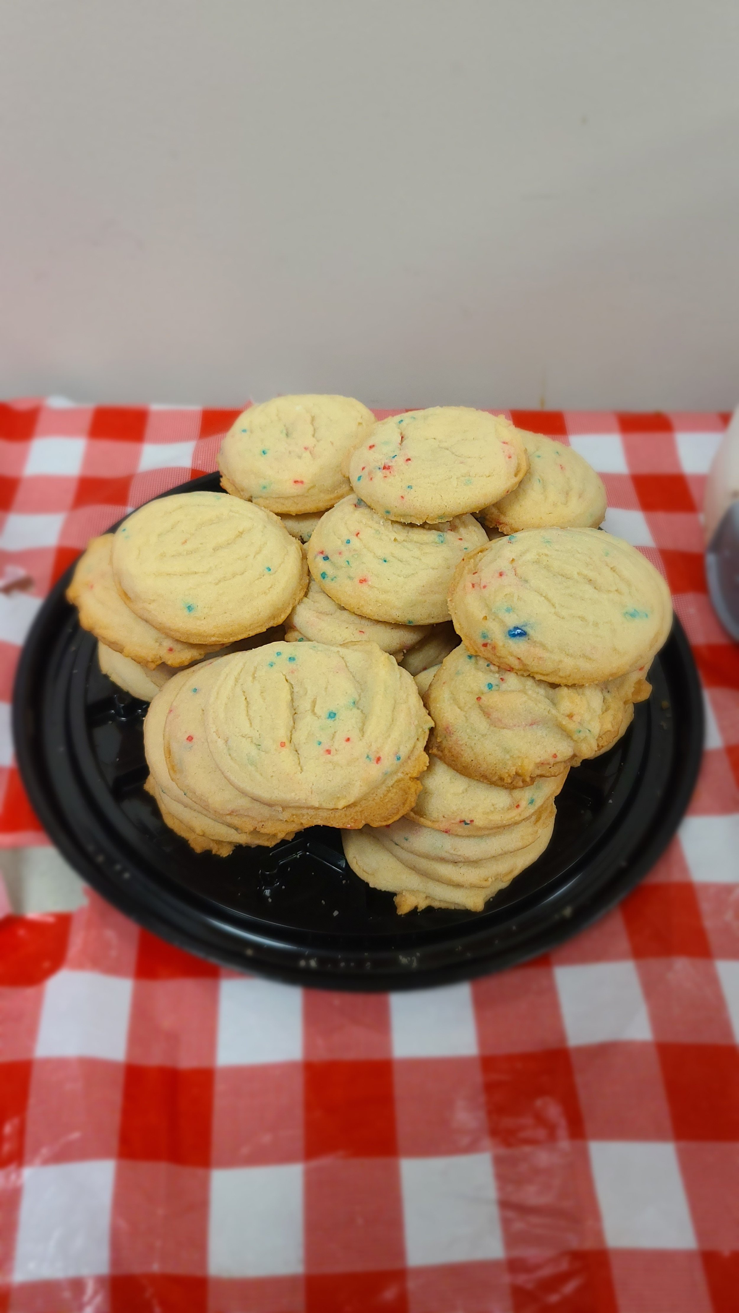 Sugar Cookies with Rainbow Sprinkles