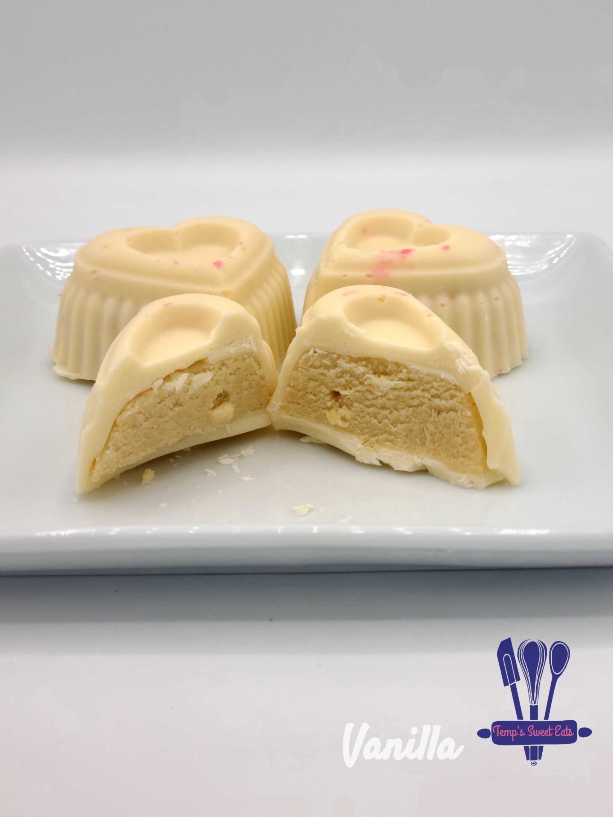 Heart Shaped Vanilla Cake Truffle
