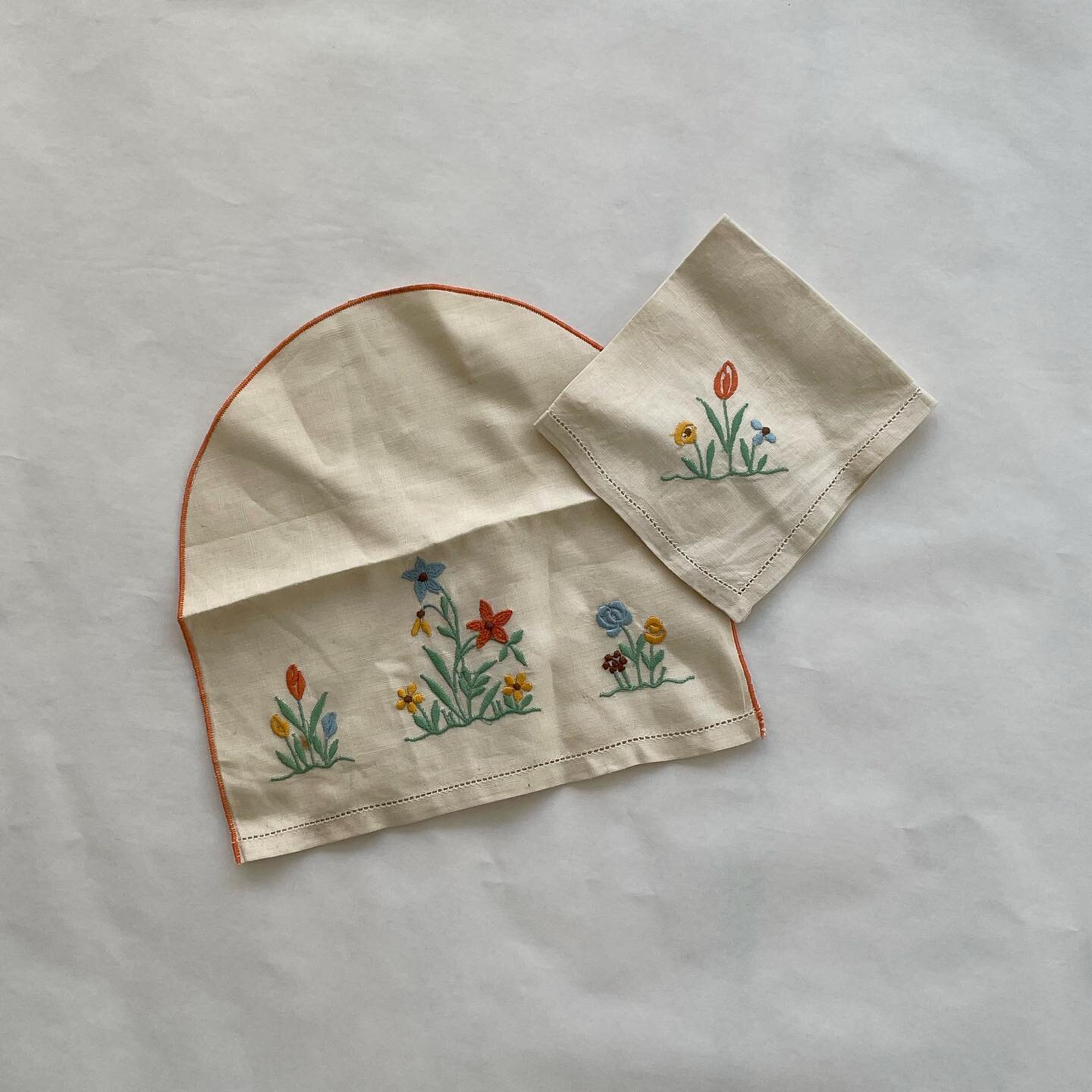 Spring babies🐣 - this #vintageembroidery would made a perfect romper or panel dress for a March birthday 🌷 DM if you&rsquo;d like to order #reducereuserecycle #sustainablekidsfashion #babkids #futureheirlooms #customkidsclothes #madeinbirmingham