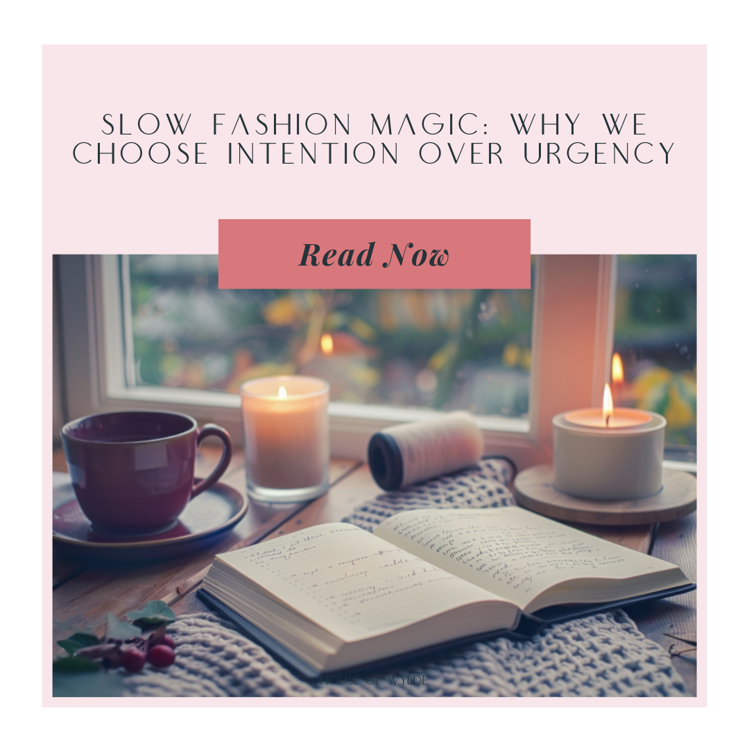 Slow Fashion Magic: Why We Choose Intention Over Urgency