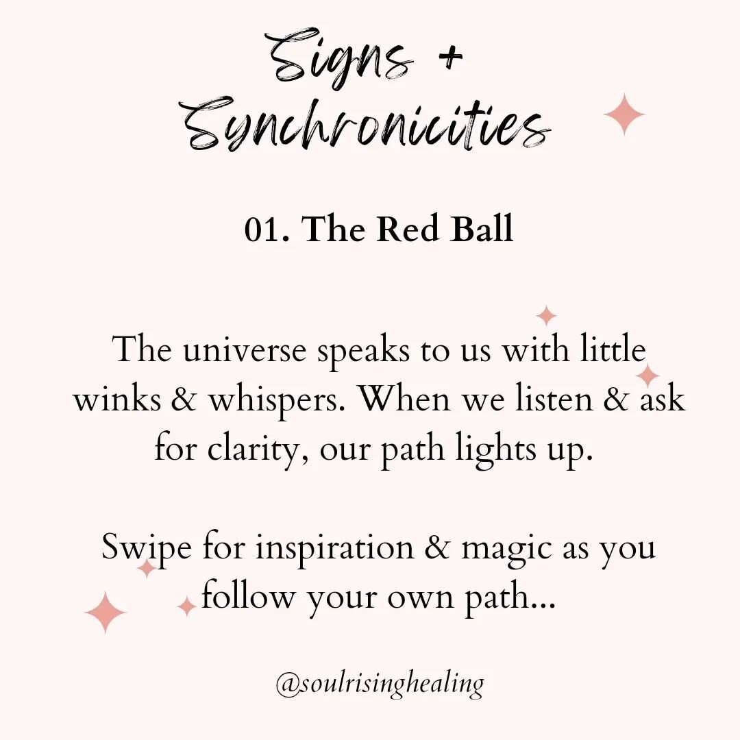 What clear messages have you received from the universe? Share below 👇

Seeing signs but having trouble interpreting them? Let's chat 💛

Not sure how to spot signs and synchronicities? Here are some examples of things you might notice while holding